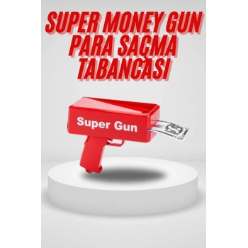 Nevamel Para Saçma Tabancası Kırmızı Para Fırlatma Oyuncağı Parti Eğlencesi