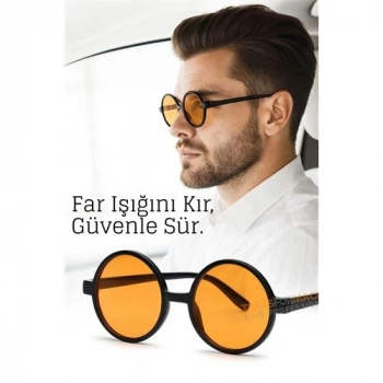 Nevamel® Parlama Önleyici Gece Sürüş Görüş Gözlüğü Sis Far Işık Önleyici Anti-Fog Gözlük