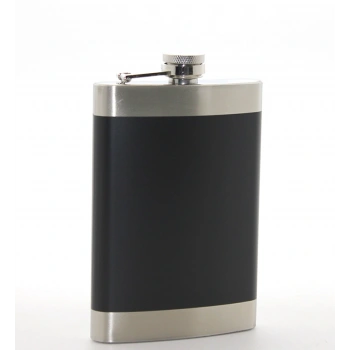 Nevamel Paslanmaz Çelik Tekli 9 Oz Matara Siyah Renk