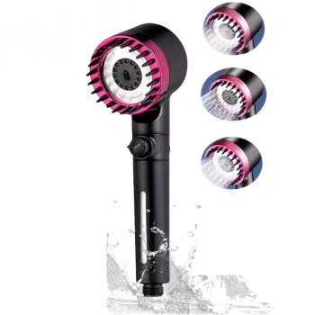 Nevamel® Pembe 3 Modlu Filtreli Duş Başlığı