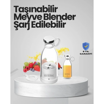 Nevamel Pembe ve Beyaz Renk Seçenekli Mini Boy Meyve Sıkıcı