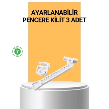 Nevamel® Pencere Cam Emniyet Kilidi Açılma Sınırlayıcı Set