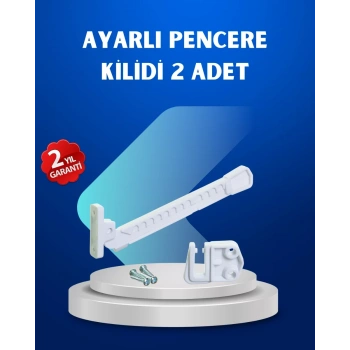 Nevamel® Pencere Güvenlik Kilidi Açılma Sınırlayıcı Aparat 2 Adet
