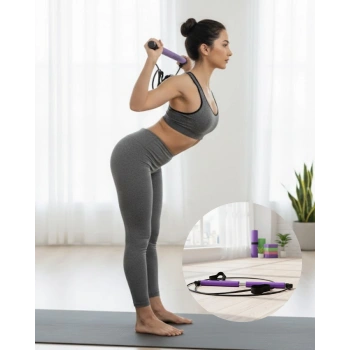 Nevamel® Pilates Bar Direnç Çubuğu Kas Tonlama ve Esneklik Artırıcı Tasarım