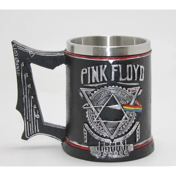Nevamel® Pink Floyd Tasarım Kupa Bardak - 3D Kabartmalı -  Paslanmaz Çelik