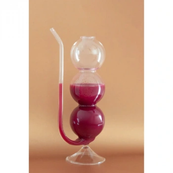 Nevamel Pipetli Boğumlu Cam Bardak