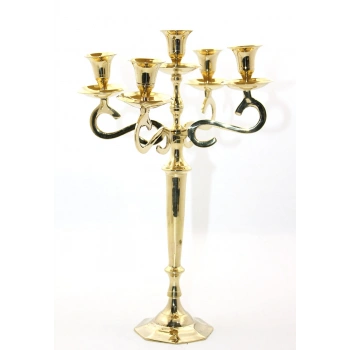 Nevamel Pirinç 5li Şamdan