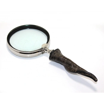 Nevamel Pirinç Boynuz Saplı Büyüteç Model 2