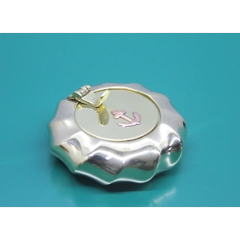 Nevamel Pirinç Çapalı Kapaklı Küllük 7 Cm