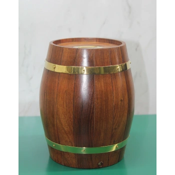 Nevamel Pirinç Detaylı Fıçı Kumbara Model 3