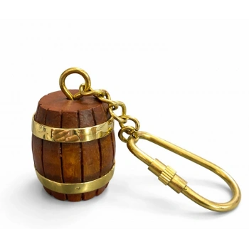 Nevamel® Pirinç Fıçı Anahtarlık