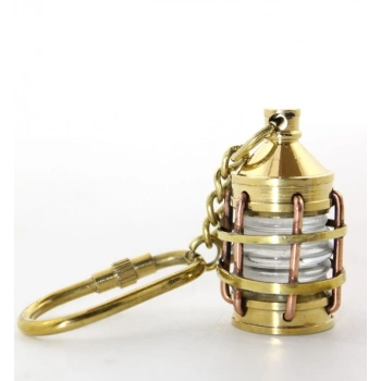 Nevamel® Pirinç Gaz Lambası Tasarımlı Anahtarlık