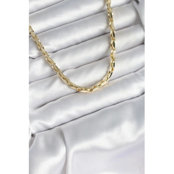 Nevamel® Pirinç Gold Renk 60 cm Zincir Kadın Kolye 5886
