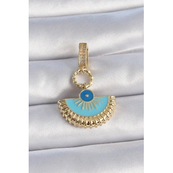 Nevamel® Pirinç Gold Renk Nazar Boncuklu Ajda Charm 5886