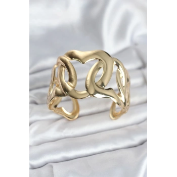 Nevamel® Pirinç Gold Renk Vintage Kadın Bileklik 5886
