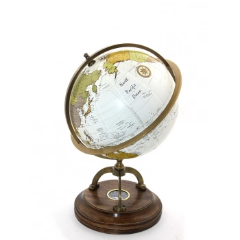 Nevamel® Pirinç Pusulalı Dünya Küresi