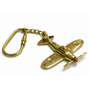 Nevamel® Pirinç Uçak Anahtarlık