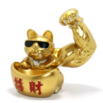 Nevamel Polyester Şanslı Kedi Figürü Model 4