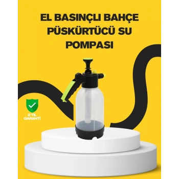 Nevamel® Pompalı Köpük Püskürtücü 2 Litre Dayanıklı Manuel Basınçlı Yıkama Şişesi