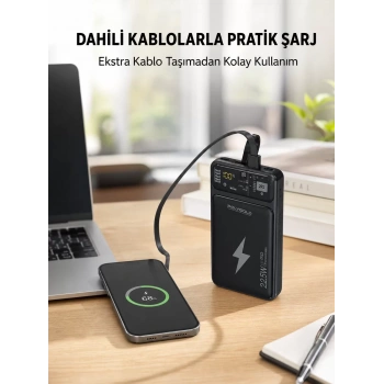 Nevamel® Powerbank 10000 mAh Dijital Göstergeli Taşınabilir Yeni Nesil