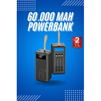 Nevamel Powerbank Yüksek Kapasiteli 60.000 Mah Hızlı Şarj Şarj Özellikli Batarya