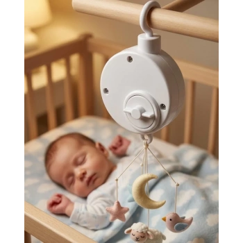 Nevamel® Pratik Bebek Uyutucu Müzikli Mekanik Müzik Kutusu Asılabilir Bebek Aksesuarı