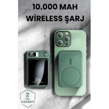 Nevamel® Pratik ve Taşınabilir 10.000 mAh Wireless Powerbank Hızlı Şarj Avantajı