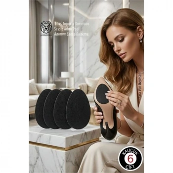 Nevamel® Premium Kauçuk Ayakkabı Kaydırmazı - Lüks Topuklu Koruyucu & Sessiz Adım Pedi 6 ÇİFT