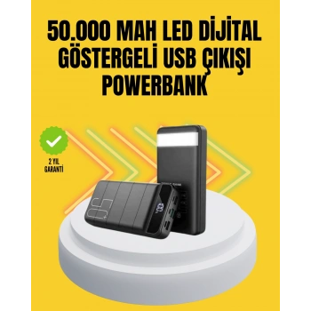 Nevamel Profesyonel 50.000 mAh Powerbank – Aynı Anda Birden Fazla Cihaz Şarj Eden Dayanıklı ve Güvenli Taşınabilir Şarj Cihazı
