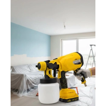 Nevamel® Profesyonel Akülü Püskürtme Tabanca Kablosuz Güçlü Boya Uygulama