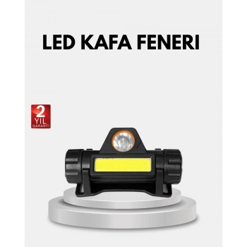 Nevamel Profesyonel Şarjlı LED Kafa Lambası – Uzun Mesafe + Ortam Aydınlatması