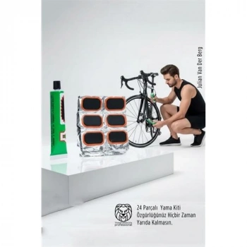 Nevamel®  Profesyonel Seri: 24 Parçalı Yüksek Mukavemetli Bisiklet Lastik Onarım ve Yol Yardım Kiti