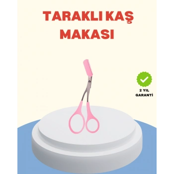 Nevamel Profesyonel Taraklı Kaş Makası – Evde ve Salon Kullanımına Uygun