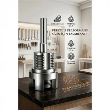 Nevamel® Profesyonel Titanyum PPRC PVC Boru Diş Açma Aparatı – 3/4 (25mm) Boru Raybası | Mükemmel Kalibrasyon Anahtarı 723009