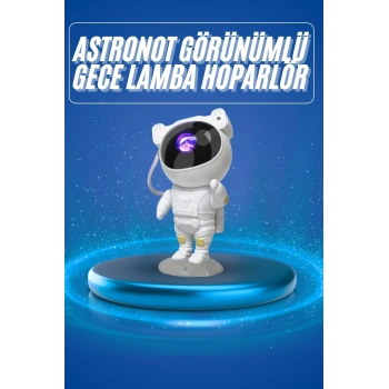 Nevamel Projeksiyon Astronot Lamba Speaker Sevimli Astronot Bluetooth Hoparlör