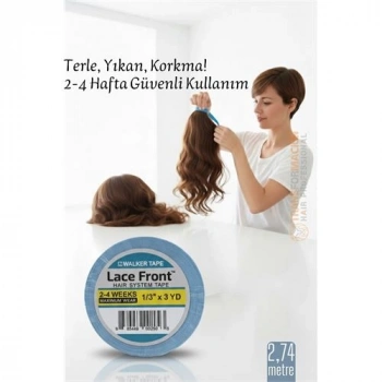 Nevamel® Protez Saç Bandı - 2-4 Haftalık Peruk Bandı Walker Tape Lace Front 1cmx2.75  metre