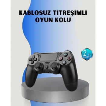 Nevamel® PS4 Uyumlu Kablosuz Oyun Kolu – Gerçekçi Titreşimli Geri Bildirim