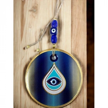 Nevamel Puantiyeli Damla Desen Nazar Boncuklu Duvar Süsü Gözlü Duvar Dekoru