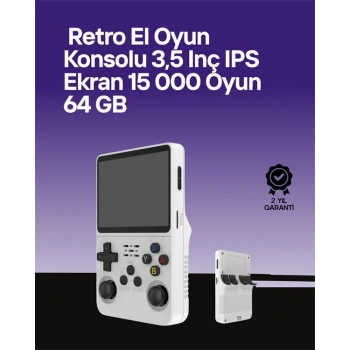 Nevamel® R36S 64 GB Retro Oyun Konsolu – Çoklu Emülatör Desteği Linux Tabanlı Açık Sistem