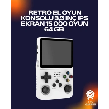Nevamel® R36S Retro Oyun Cihazı – Çift MicroSD Desteği Çoklu Platform Uyumu 3200 mAh Batarya