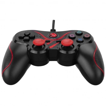Nevamel® RAMPAGE SG-R601 Kırmızı PC/PS3 1.8mt Kablolu Çift Titreşimli GAMEPAD(1923)