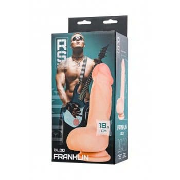 Nevamel® Realstick Elite Oliver Dildo, Tpr, Şeffaf, 18,5 Cm