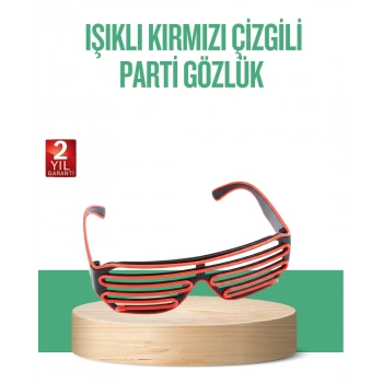 Nevamel® Renkli Işıklı Gözlük Eğlenceli Gece Aksesuarı