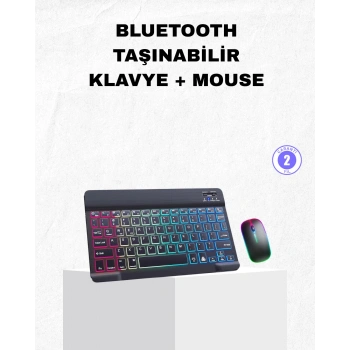 Nevamel® RGB Aydınlatmalı Q Klavye Türkçe Karakter Destekli