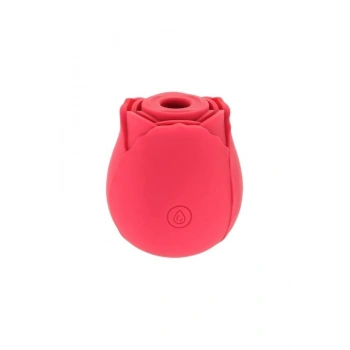 Nevamel® Rose Klitoral Emiş Ve Titreşim Vibratörü – Şarjlı Silikon Gül Tasarımlı Uyarıcı - Kırmızı