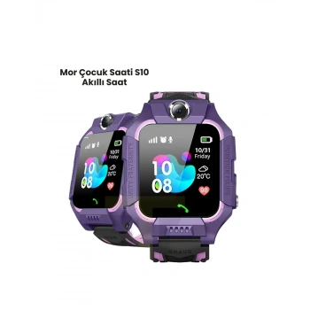Nevamel® S10 Mor Akıllı Çocuk Saati