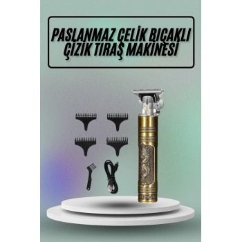 Nevamel Saç Sakal Vücut Tıraş Makinesi Çizik Atma Makinesi Paslanmaz Çelik