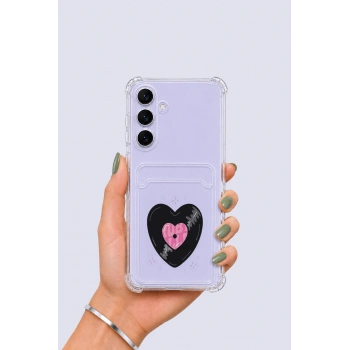 Nevamel® Samsung Galaxy S25 FE Kartlıklı Vinly Desenli Kılıf