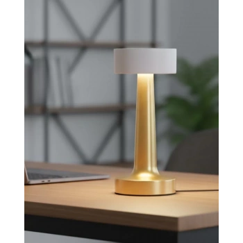 Nevamel® Şarj Edilebilir LED Abajur Dokunmatik IP20 Korumalı