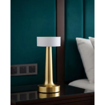 Nevamel® Şarjlı Dokunmatik LED Masa Lambası 3 Renk Dimmer Özellikli